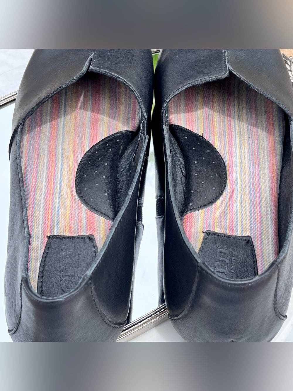 Born Black Leather, Sebra Slip On Comfort Flats / Moccasin, 11 - Picture 6 of 11